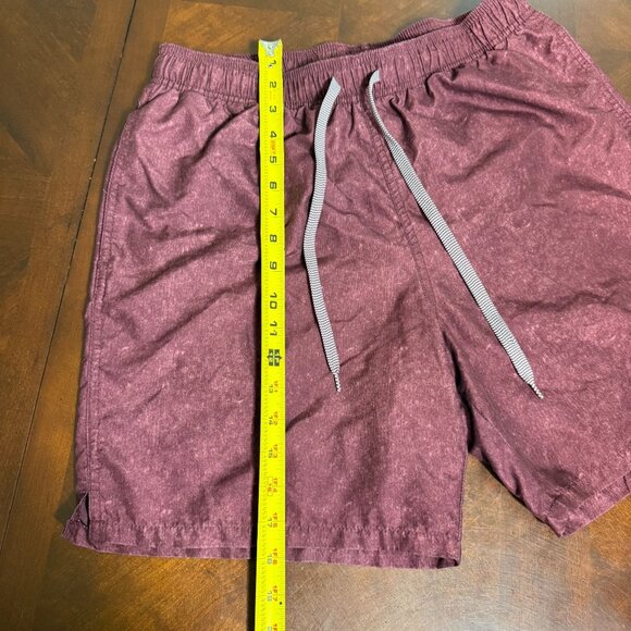 Goodfellow & Co Mens Maroon Elastic Drawstring Swim Shorts M - Picture 9 of 11